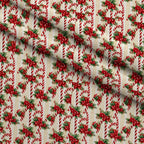 Crimson Christmas Cheer Pattern 1 Minky Fabric — plush minky folded close-up preview (mv-minky-v1:lying)