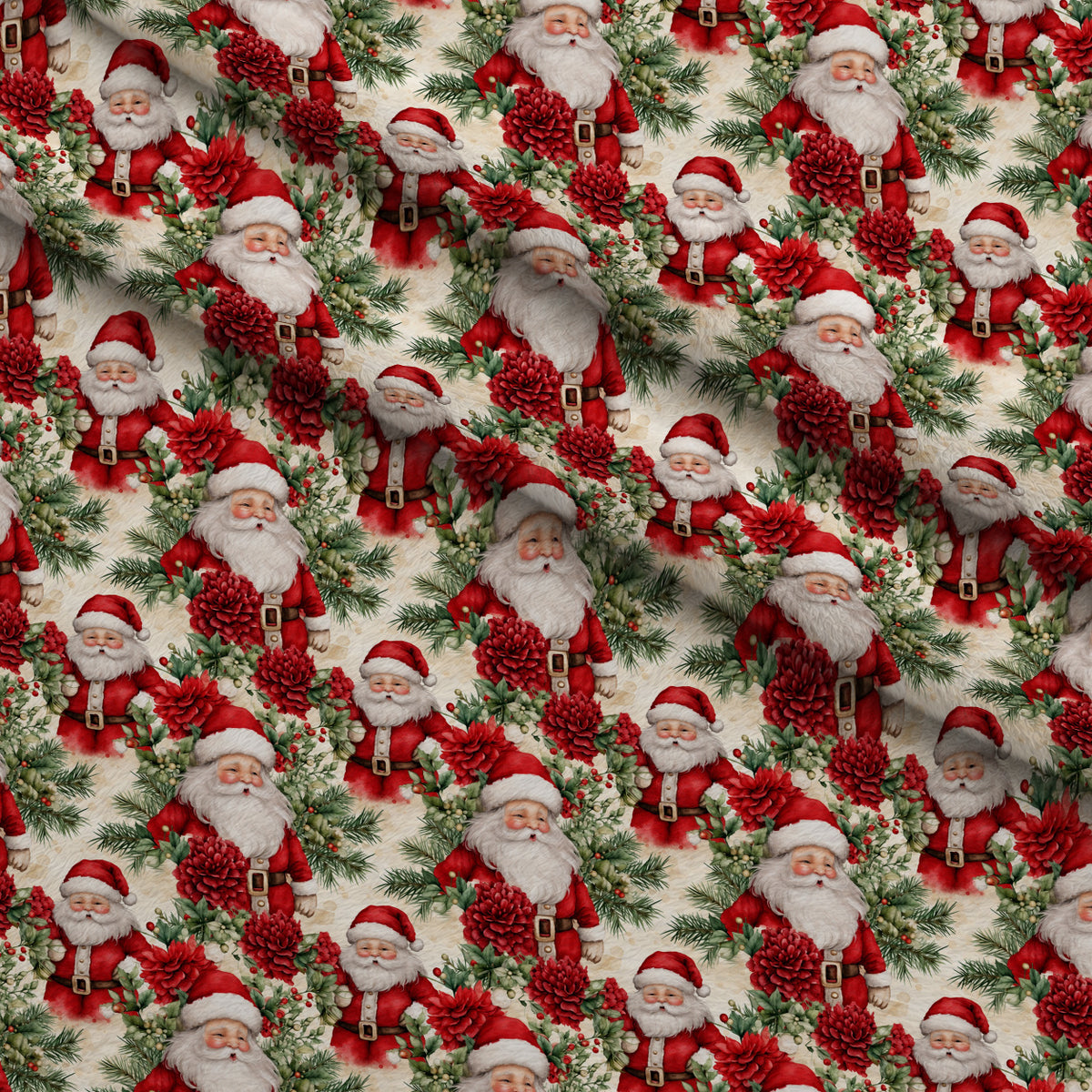 Crimson Christmas Cheer Pattern 2 Minky Fabric — plush minky folded close-up preview (mv-minky-v1:lying)