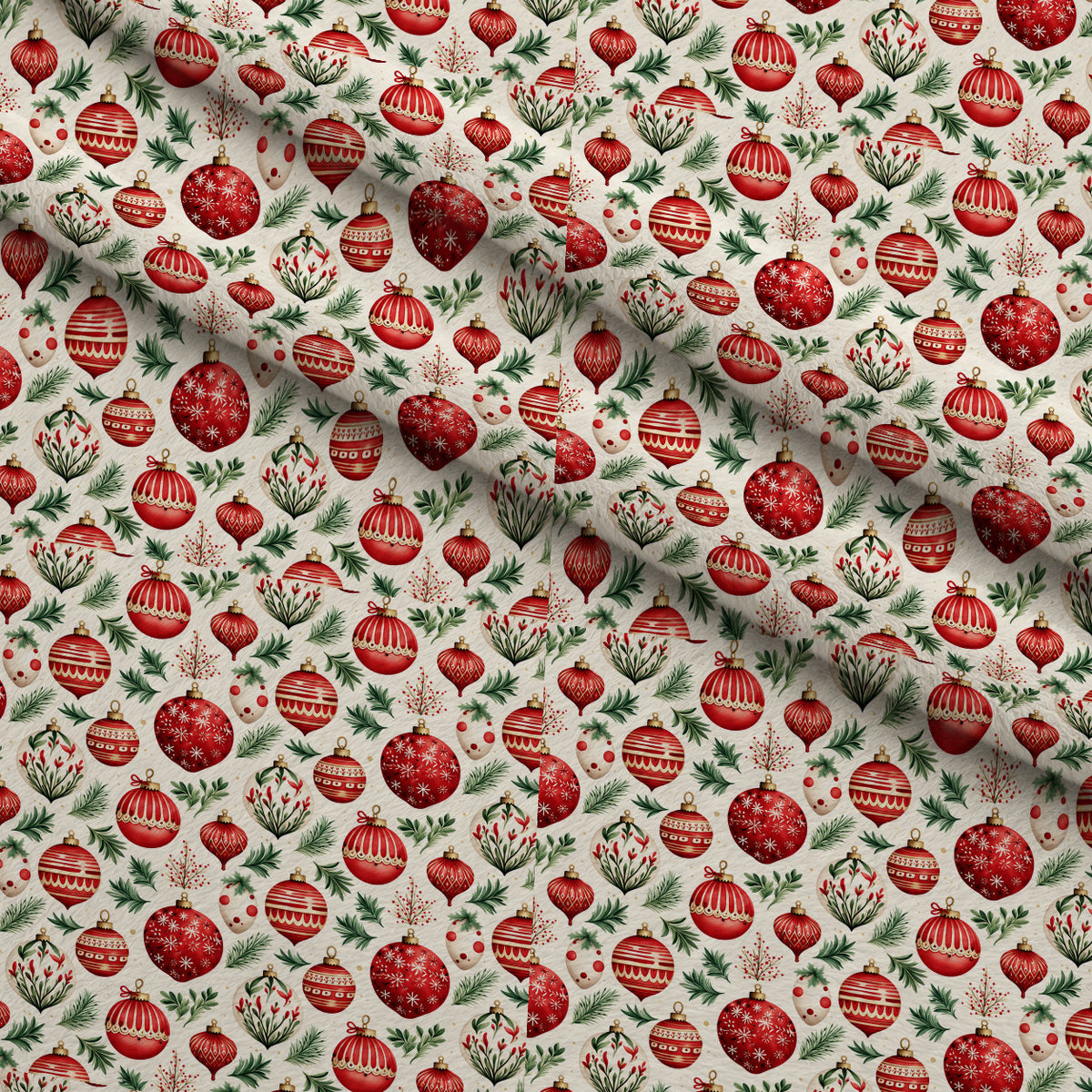 Crimson Christmas Cheer Pattern 4 Minky Fabric — plush minky folded close-up preview (mv-minky-v1:lying)