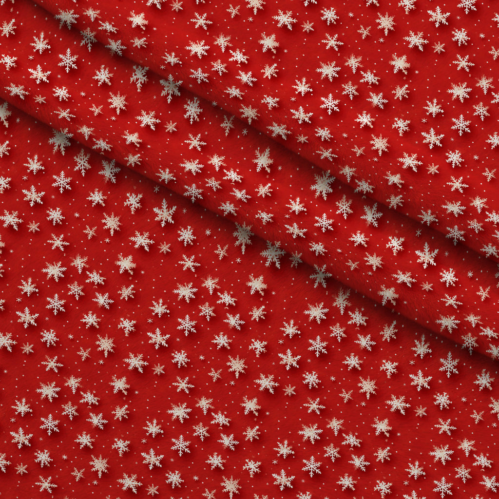 Crimson Christmas Cheer Pattern 5 Minky Fabric — plush minky folded close-up preview (mv-minky-v1:lying)
