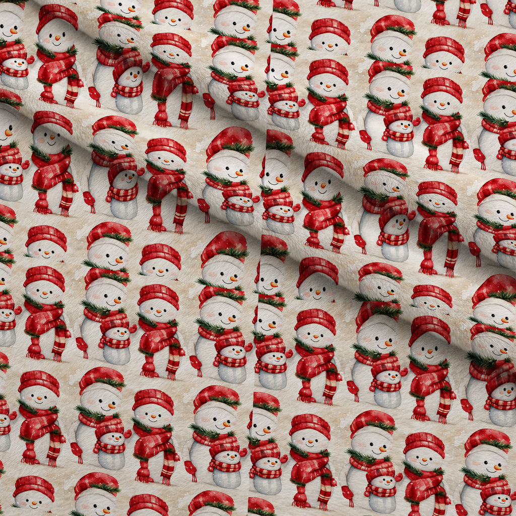 Crimson Christmas Cheer Pattern 6 Minky Fabric — plush minky folded close-up preview (mv-minky-v1:lying)