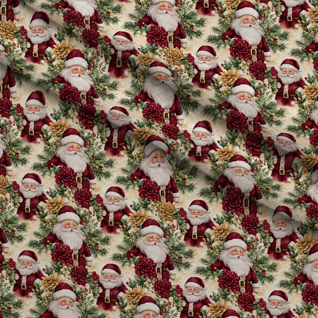 Crimson Hearth Christmas Pattern 1 Minky Fabric — plush minky folded close-up preview (mv-minky-v1:lying)