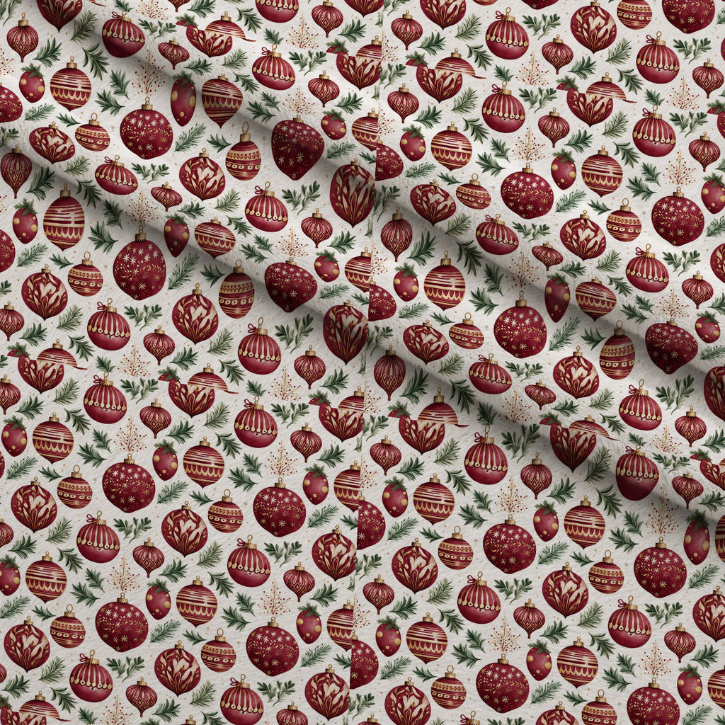 Crimson Hearth Christmas Pattern 4 Minky Fabric — plush minky folded close-up preview (mv-minky-v1:lying)