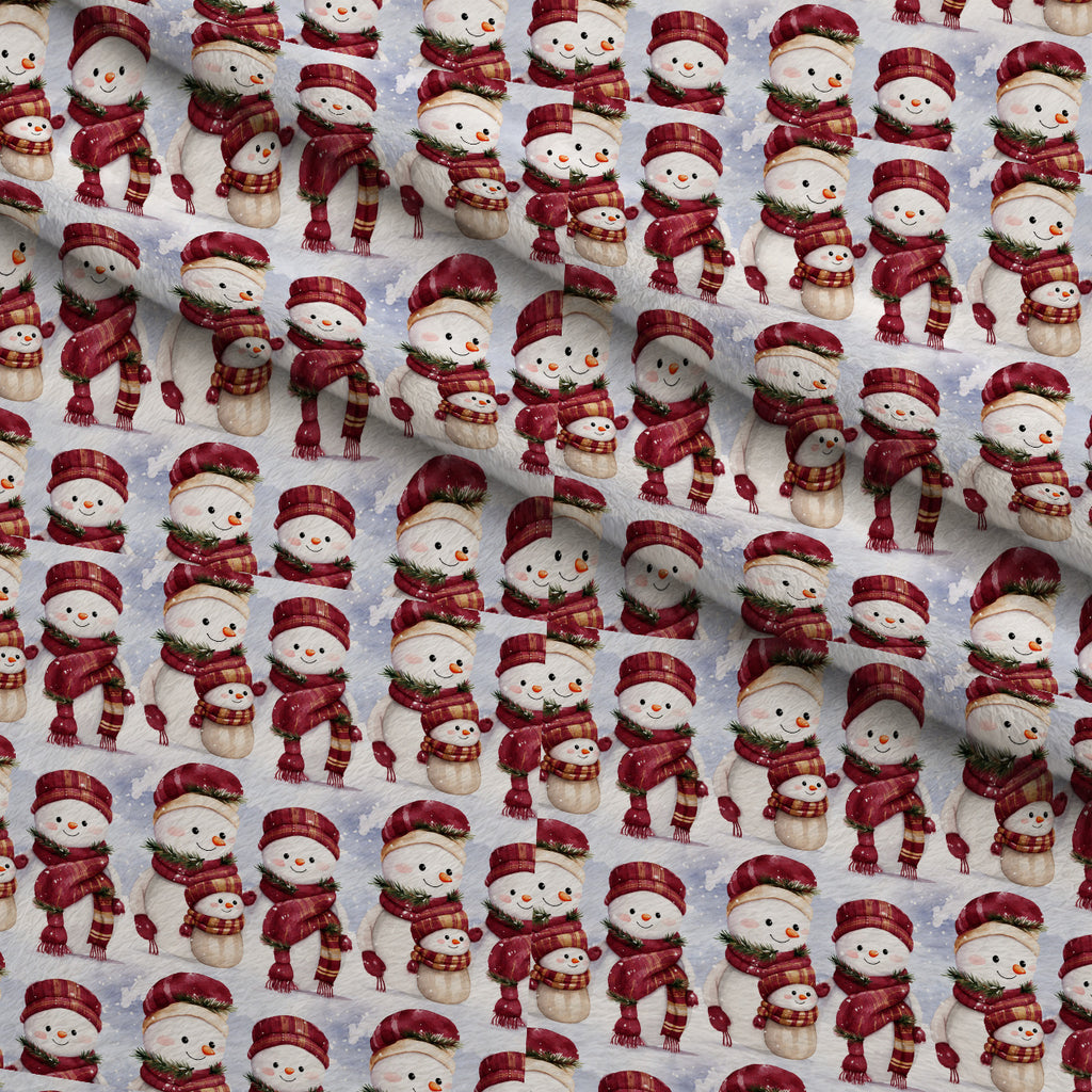 Crimson Hearth Christmas Pattern 6 Minky Fabric — plush minky folded close-up preview (mv-minky-v1:lying)