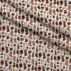 Crimson Hearth Christmas Pattern 7 Minky Fabric — plush minky folded close-up preview (mv-minky-v1:lying)