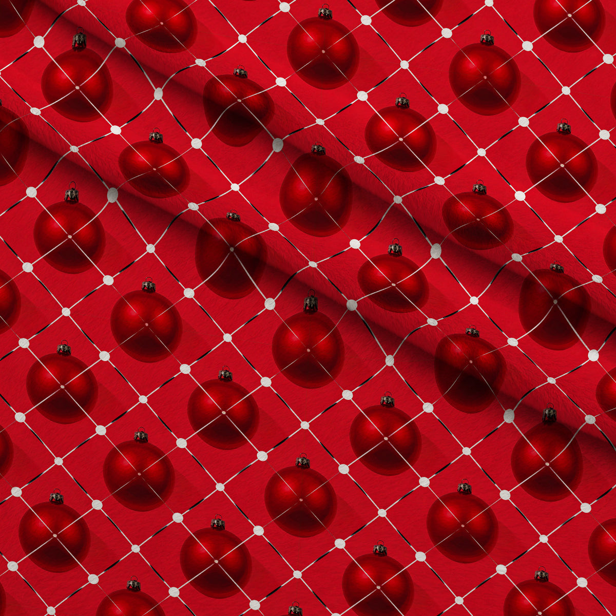 Crimson Holiday Whimsy Pattern 12 Minky Fabric — plush minky folded close-up preview (mv-minky-v1:lying)
