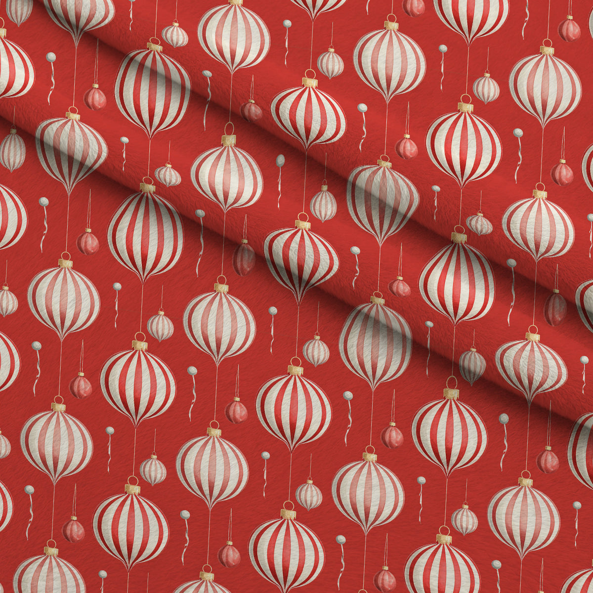 Crimson Holiday Whimsy Pattern 6 Minky Fabric — plush minky folded close-up preview (mv-minky-v1:lying)