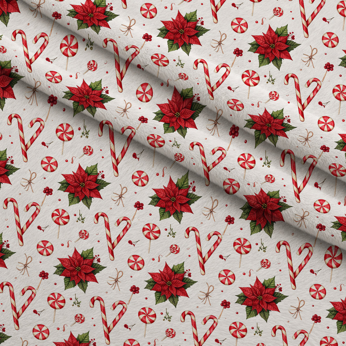 Crimson Holiday Whimsy Pattern 7 Minky Fabric — plush minky folded close-up preview (mv-minky-v1:lying)
