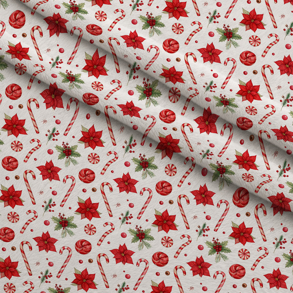 Crimson Holiday Whimsy Pattern 8 Minky Fabric — plush minky folded close-up preview (mv-minky-v1:lying)