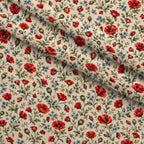Crimson Poppy Post Pattern 4 Minky Fabric — plush minky folded close-up preview (mv-minky-v1:lying)