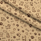 Cubist Canines Pattern 16 Minky Fabric — plush minky folded close-up preview (mv-minky-v1:lying)