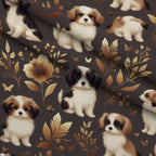 Cubist Canines Pattern 18 Minky Fabric — plush minky folded close-up preview (mv-minky-v1:lying)