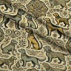 Cubist Canines Pattern 24 Minky Fabric — plush minky folded close-up preview (mv-minky-v1:lying)
