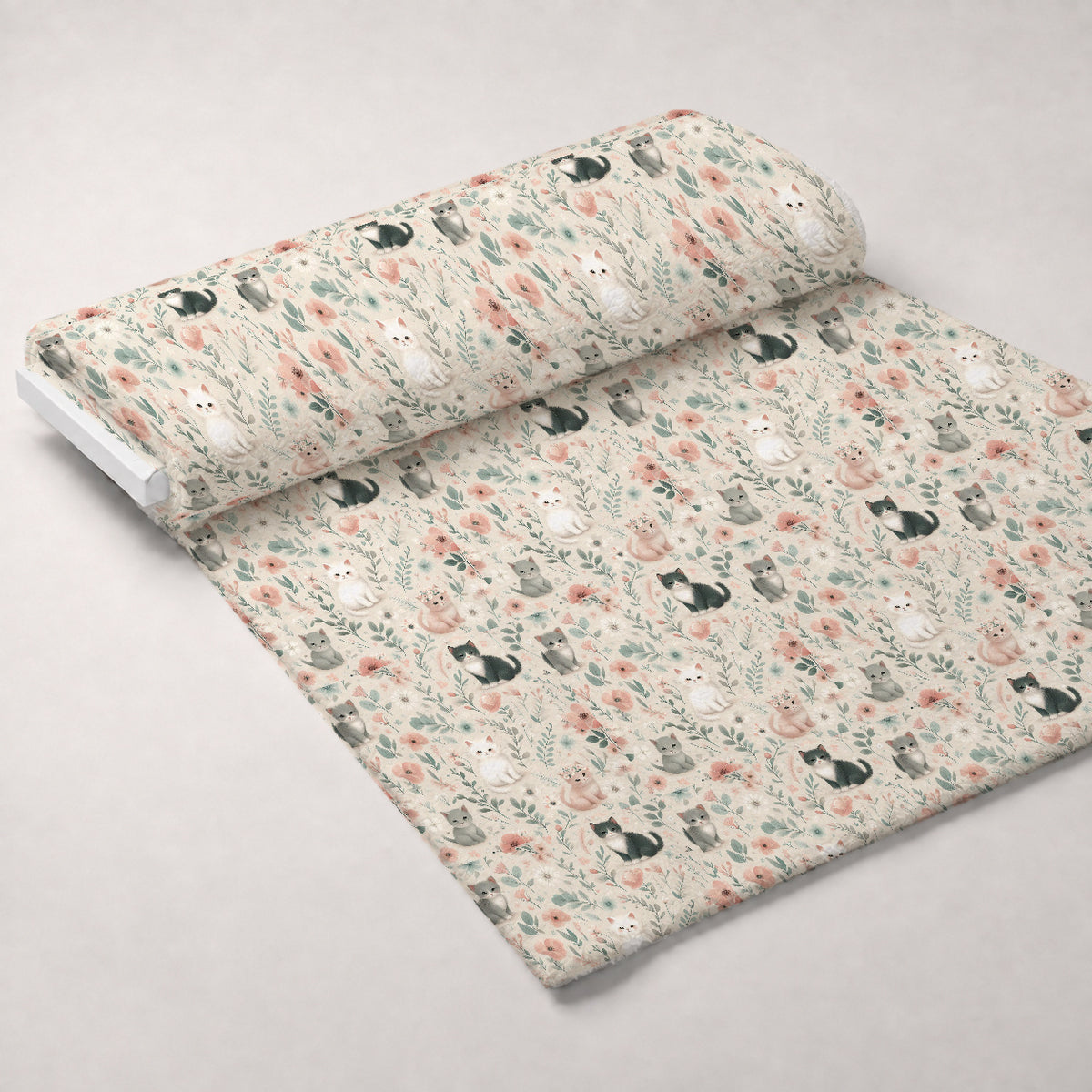 Cubist Canines Pattern 29 Minky Fabric — plush minky unrolled bolt preview (mv-minky-v1:bolt)