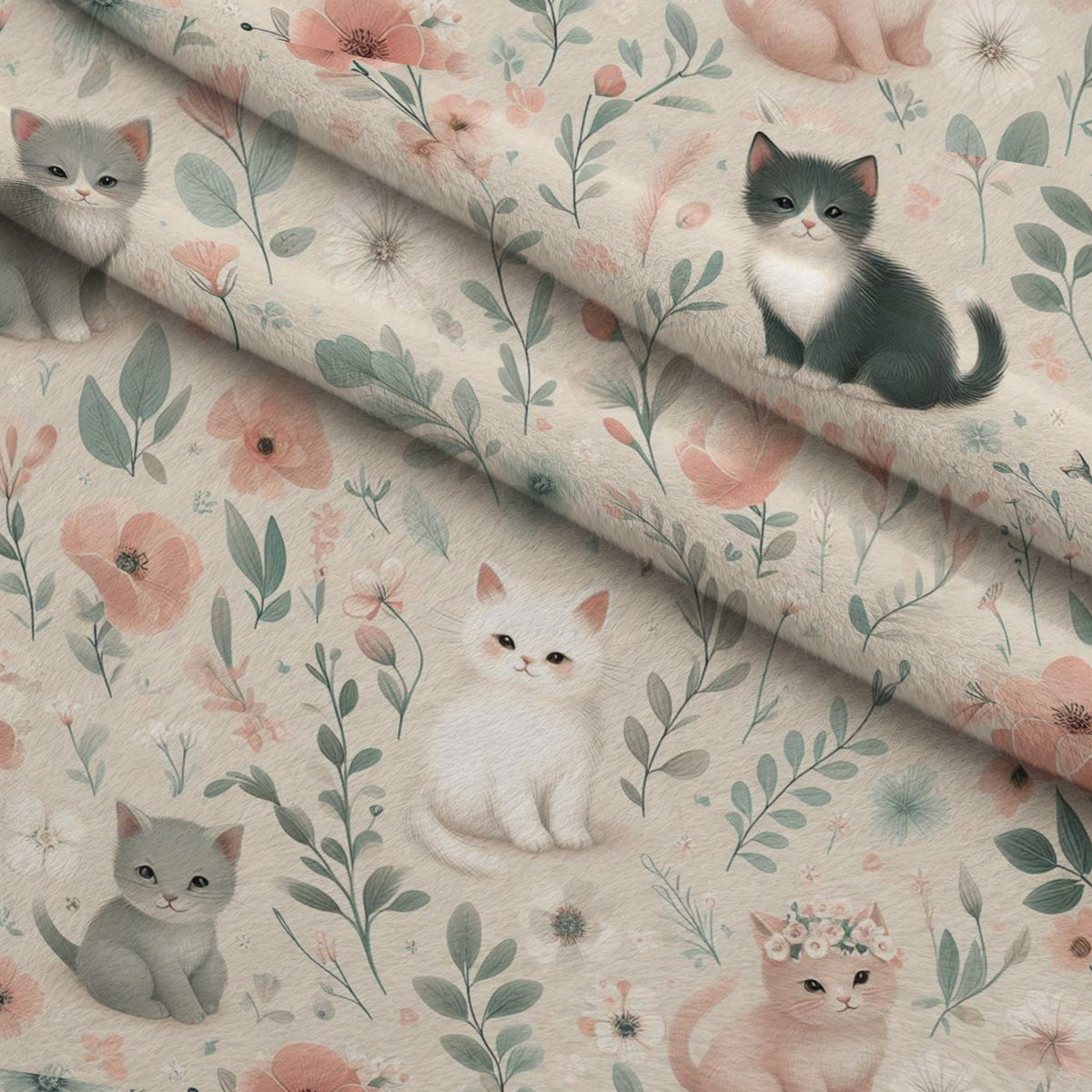 Cubist Canines Pattern 29 Minky Fabric — plush minky folded close-up preview (mv-minky-v1:lying)
