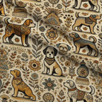Cubist Canines Pattern 32 Minky Fabric — plush minky folded close-up preview (mv-minky-v1:lying)