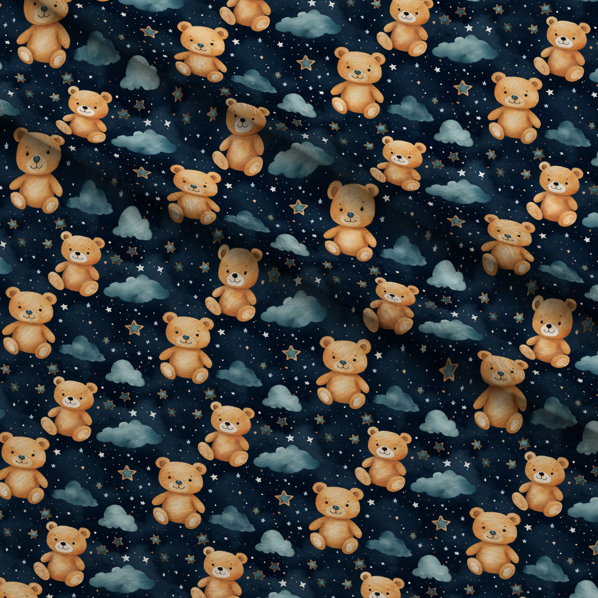 Cuddly Cubs Pattern 12 Minky Fabric — plush minky folded close-up preview (mv-minky-v1:lying)