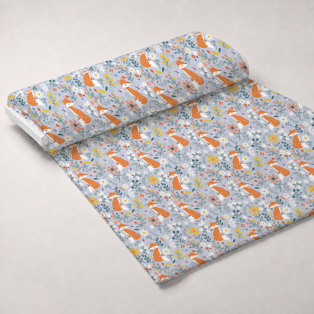 Daisy Den Pattern 1 Minky Fabric — plush minky unrolled bolt preview (mv-minky-v1:bolt)