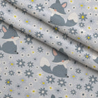 Daisy Den Pattern 2 Minky Fabric — plush minky folded close-up preview (mv-minky-v1:lying)