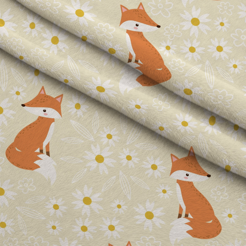 Daisy Den Pattern 3 Minky Fabric — plush minky folded close-up preview (mv-minky-v1:lying)