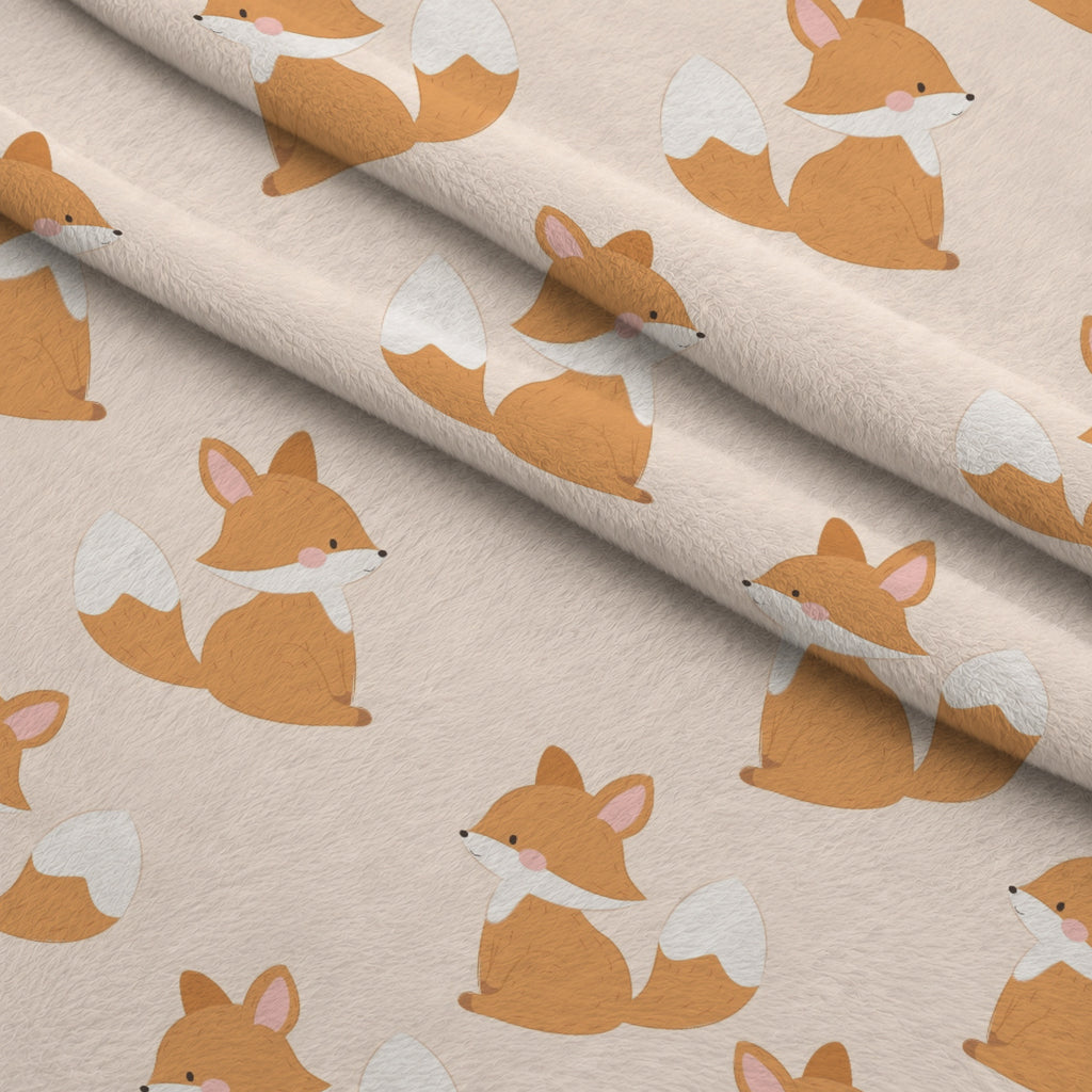 Daisy Den Pattern 5 Minky Fabric — plush minky folded close-up preview (mv-minky-v1:lying)