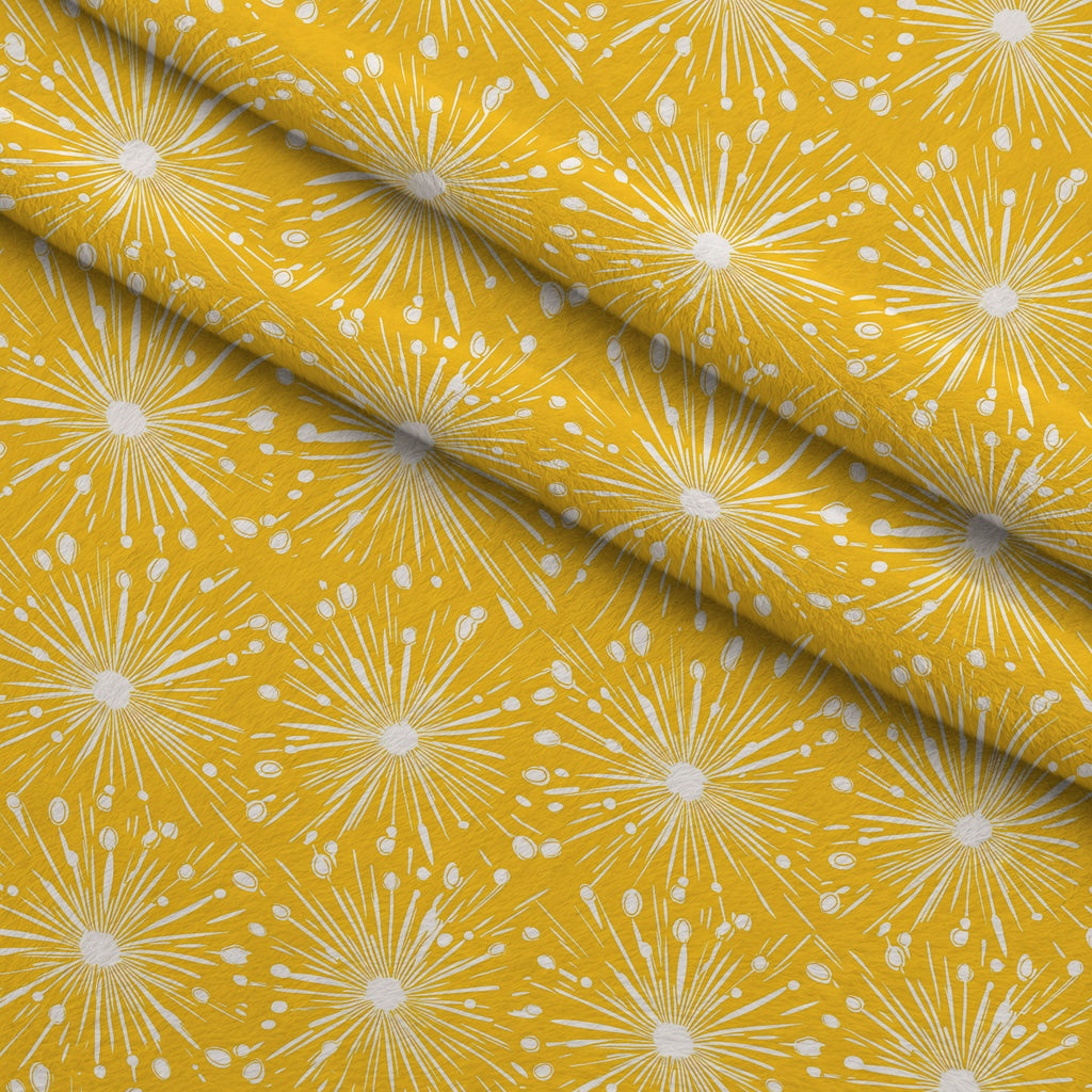 Dandelion Sparklers Pattern 13 Minky Fabric — plush minky folded close-up preview (mv-minky-v1:lying)