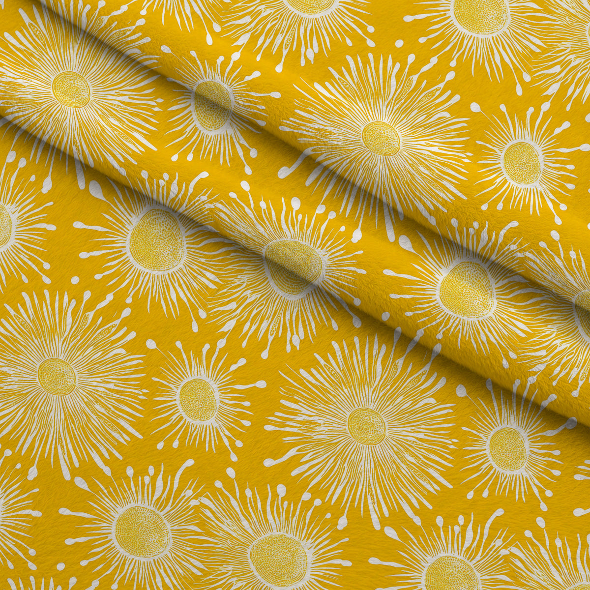 Dandelion Sparklers Pattern 14 Minky Fabric — plush minky folded close-up preview (mv-minky-v1:lying)