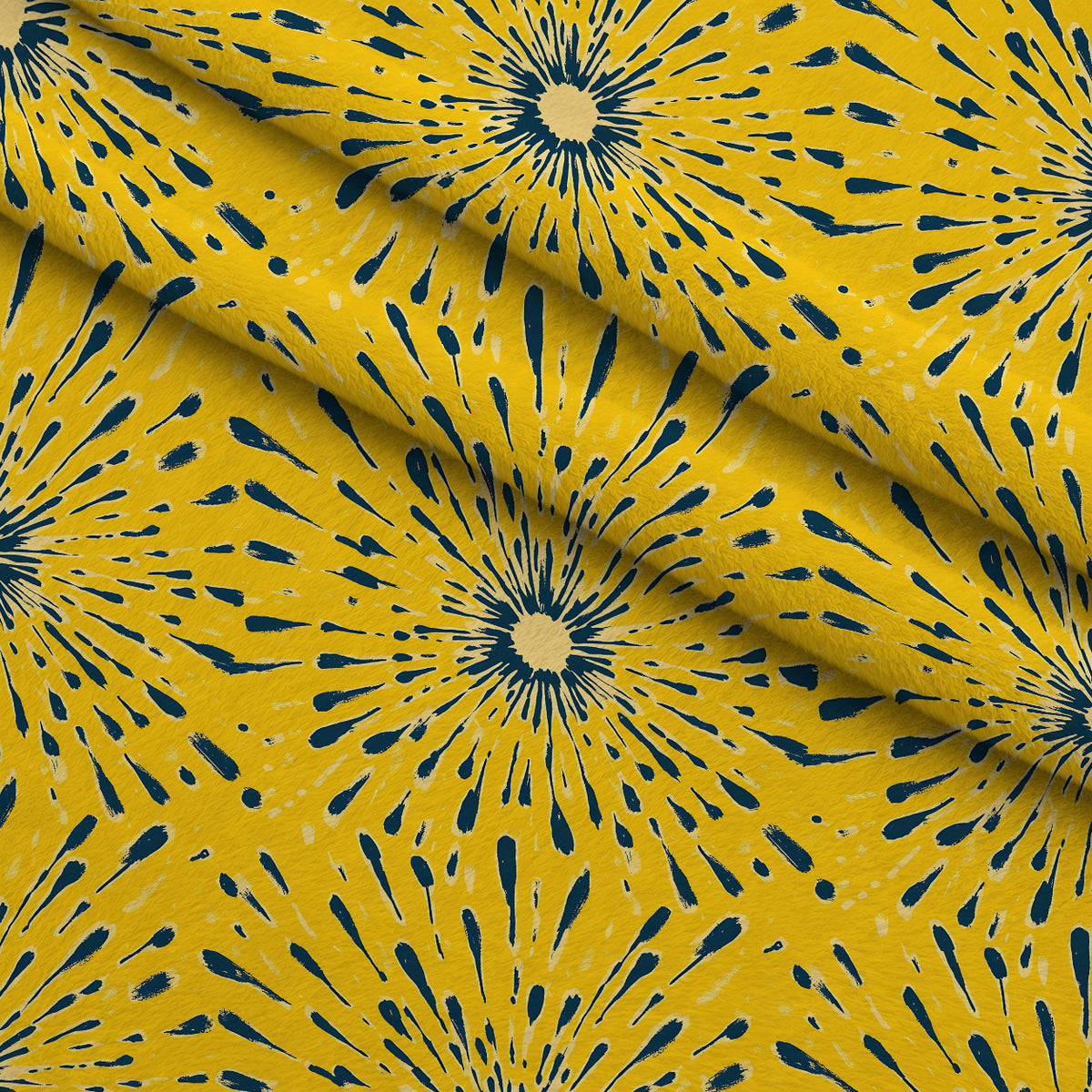 Dandelion Sparklers Pattern 3 Minky Fabric — plush minky folded close-up preview (mv-minky-v1:lying)
