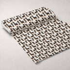 Dapper Dachshunds Pattern 1 Minky Fabric — plush minky unrolled bolt preview (mv-minky-v1:bolt)