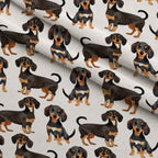 Dapper Dachshunds Pattern 1 Minky Fabric — plush minky folded close-up preview (mv-minky-v1:lying)