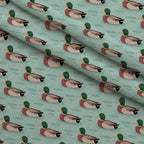 Drakes and Lilies Pattern 14 Minky Fabric — plush minky folded close-up preview (mv-minky-v1:lying)