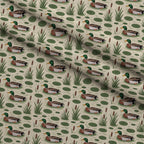 Drakes and Lilies Pattern 18 Minky Fabric — plush minky folded close-up preview (mv-minky-v1:lying)
