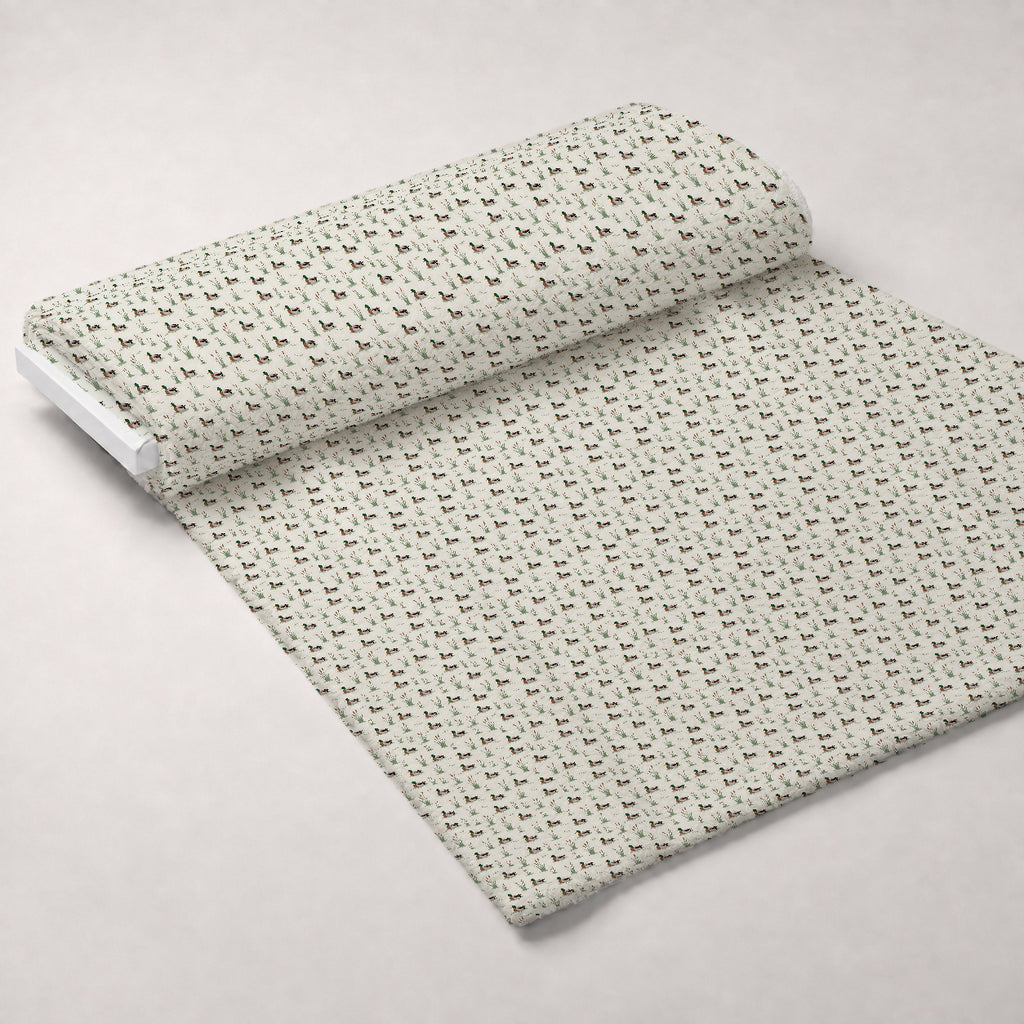 Drakes and Lilies Pattern 19 Minky Fabric — plush minky unrolled bolt preview (mv-minky-v1:bolt)