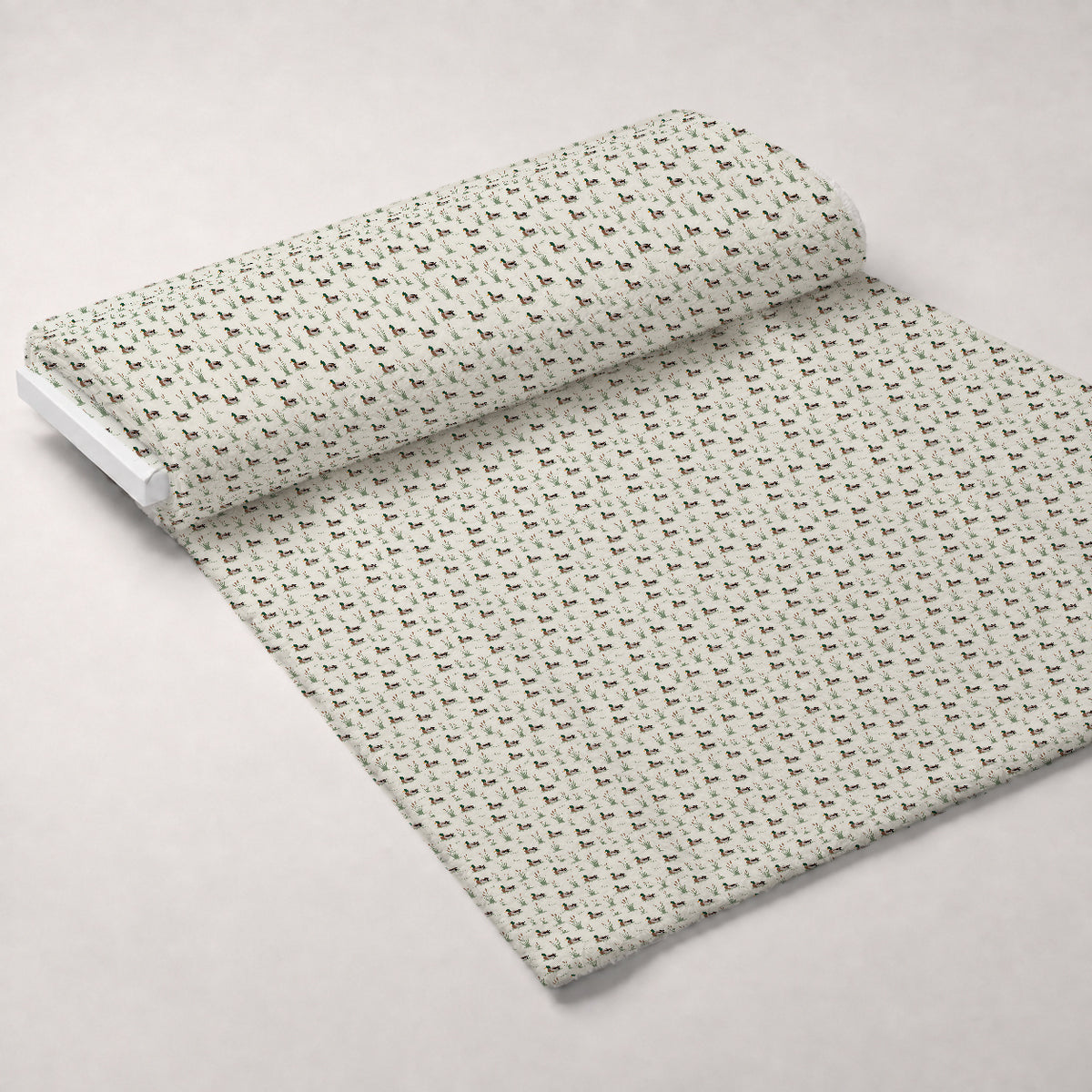 Drakes and Lilies Pattern 19 Minky Fabric — plush minky unrolled bolt preview (mv-minky-v1:bolt)