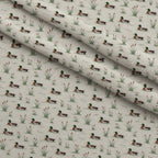 Drakes and Lilies Pattern 19 Minky Fabric — plush minky folded close-up preview (mv-minky-v1:lying)