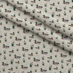 Drakes and Lilies Pattern 20 Minky Fabric — plush minky folded close-up preview (mv-minky-v1:lying)
