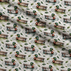 Drakes and Lilies Pattern 21 Minky Fabric — plush minky folded close-up preview (mv-minky-v1:lying)
