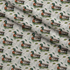 Drakes and Lilies Pattern 22 Minky Fabric — plush minky folded close-up preview (mv-minky-v1:lying)