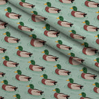 Drakes and Lilies Pattern 5 Minky Fabric — plush minky folded close-up preview (mv-minky-v1:lying)
