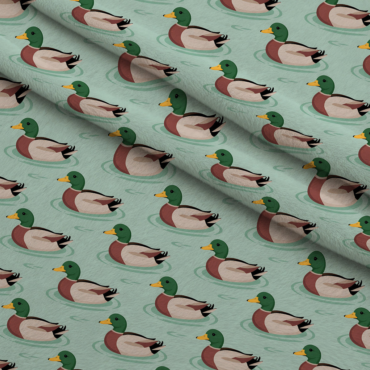 Drakes and Lilies Pattern 5 Minky Fabric — plush minky folded close-up preview (mv-minky-v1:lying)