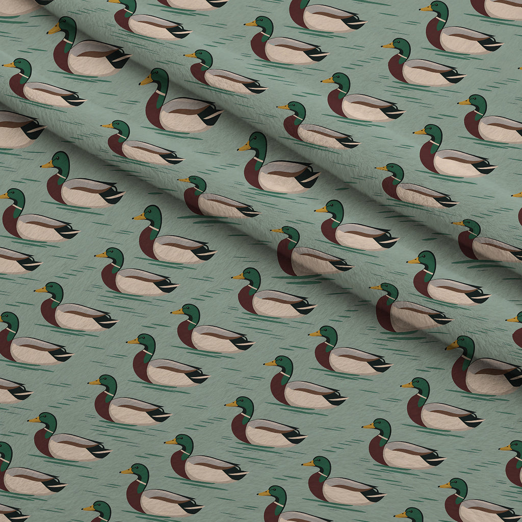 Drakes and Lilies Pattern 7 Minky Fabric — plush minky folded close-up preview (mv-minky-v1:lying)