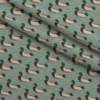 Drakes and Lilies Pattern 7 Minky Fabric — plush minky folded close-up preview (mv-minky-v1:lying)