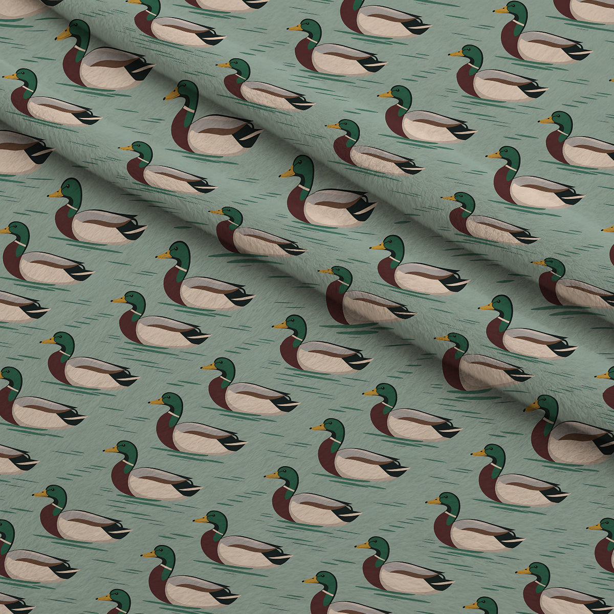 Drakes and Lilies Pattern 7 Minky Fabric — plush minky folded close-up preview (mv-minky-v1:lying)