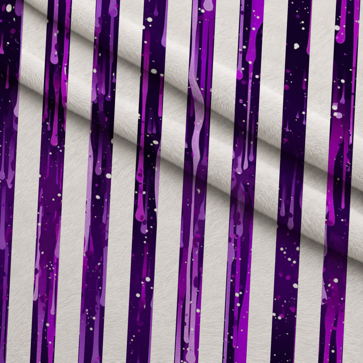 Dripping Purple Liquid Pattern 19 Minky Fabric — plush minky folded close-up preview (mv-minky-v1:lying)