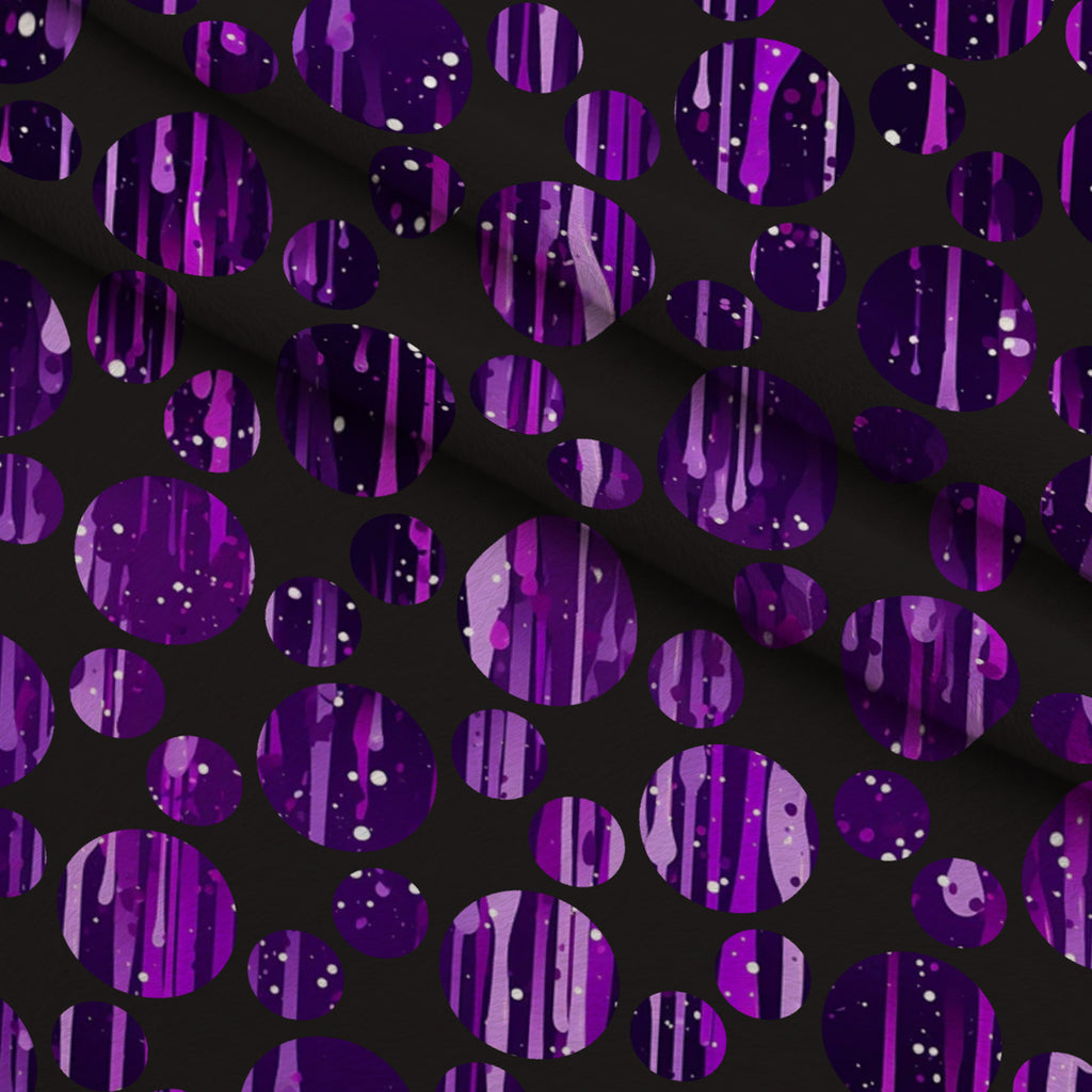 Dripping Purple Liquid Pattern 9 Minky Fabric — plush minky folded close-up preview (mv-minky-v1:lying)