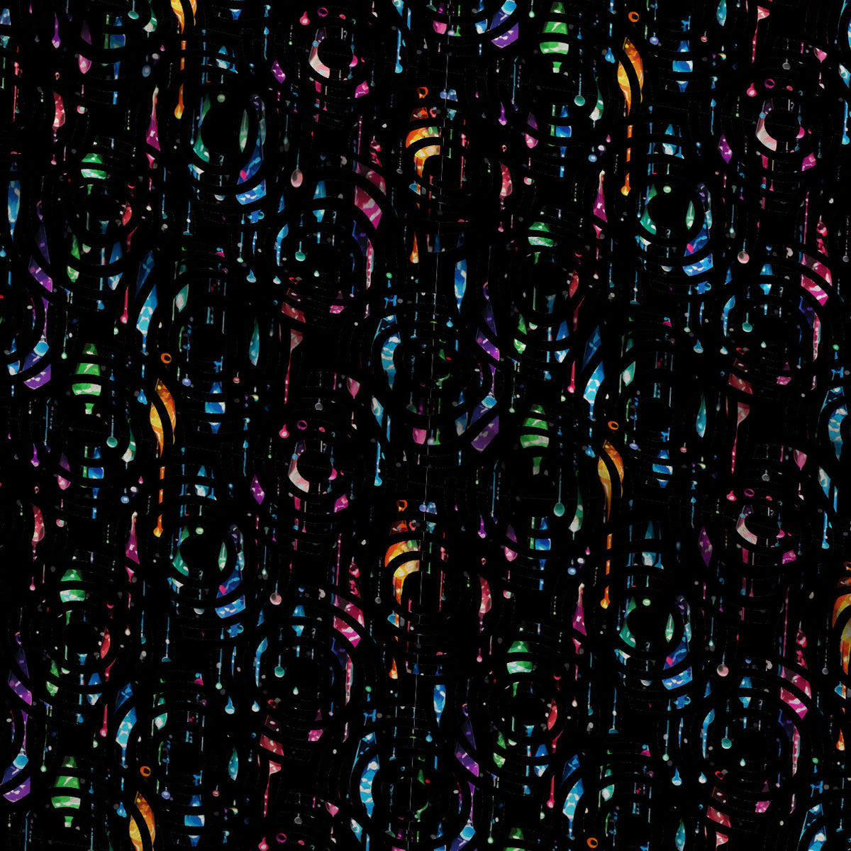 Dripping Rainbow Liquid Pattern 22 Minky Fabric — plush minky folded close-up preview (mv-minky-v1:lying)
