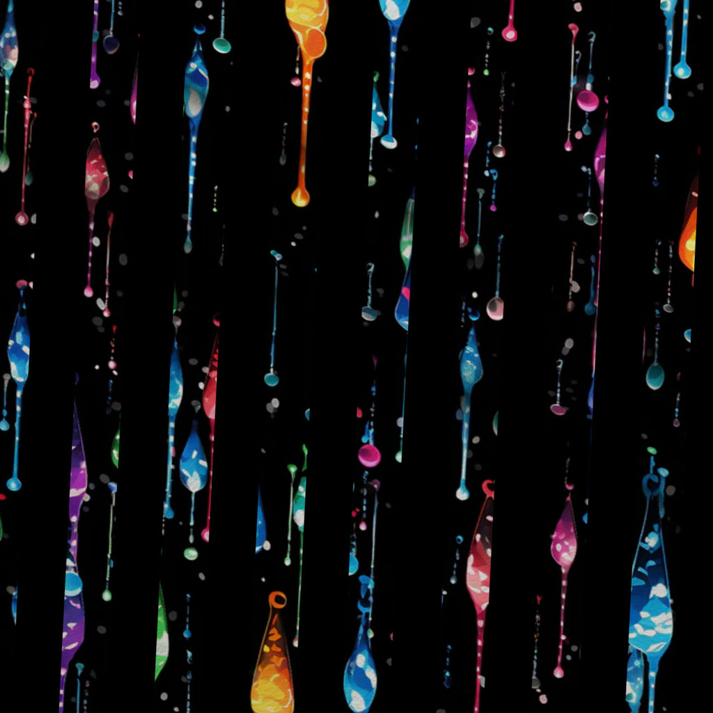 Dripping Rainbow Liquid Pattern 26 Minky Fabric — plush minky folded close-up preview (mv-minky-v1:lying)