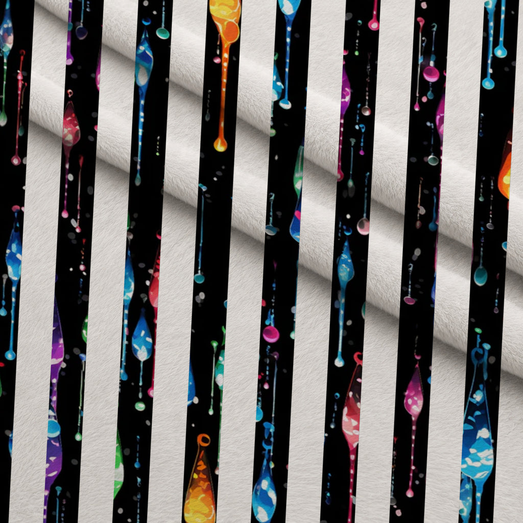 Dripping Rainbow Liquid Pattern 27 Minky Fabric — plush minky folded close-up preview (mv-minky-v1:lying)