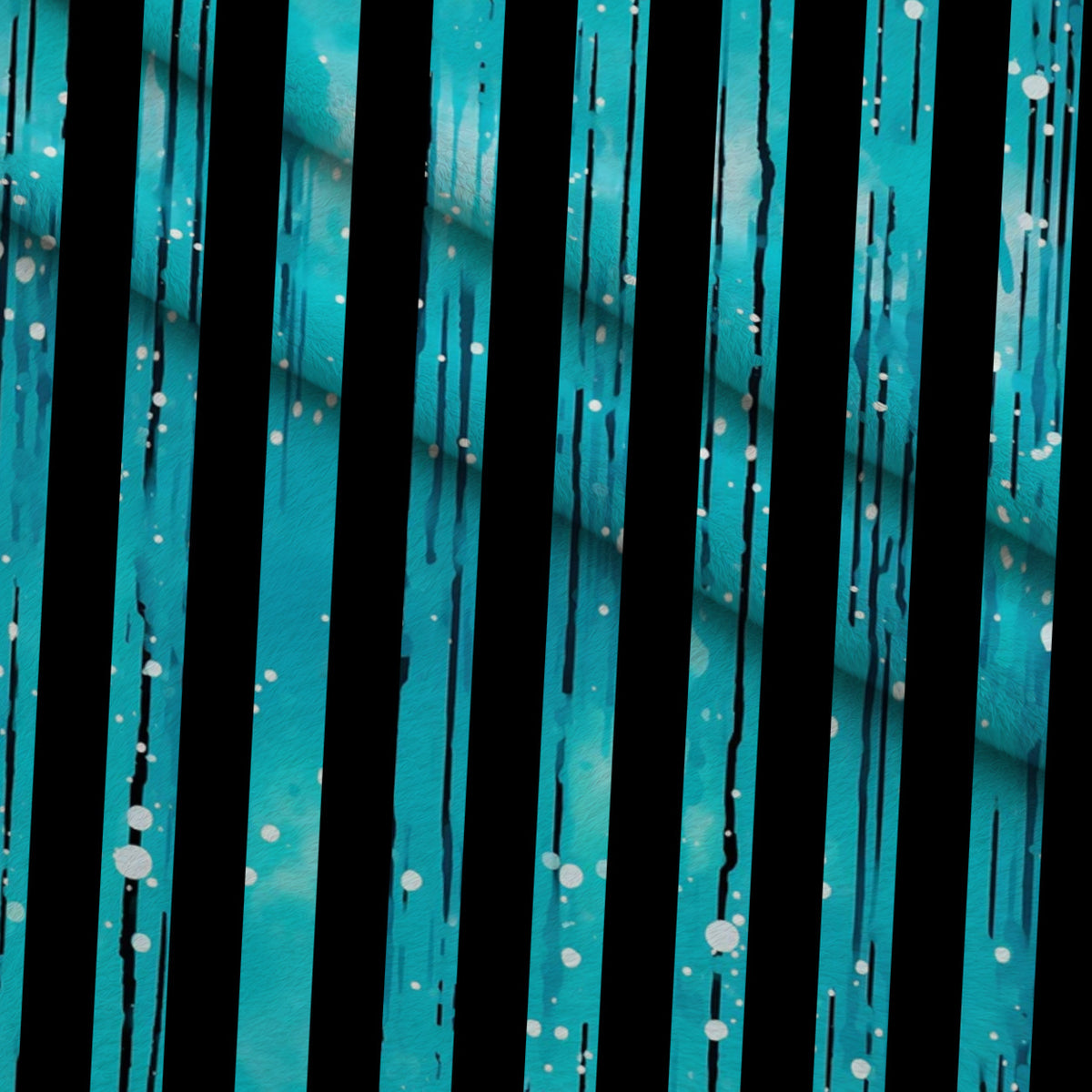 Dripping Turquoise Liquid Pattern 21 Minky Fabric — plush minky folded close-up preview (mv-minky-v1:lying)