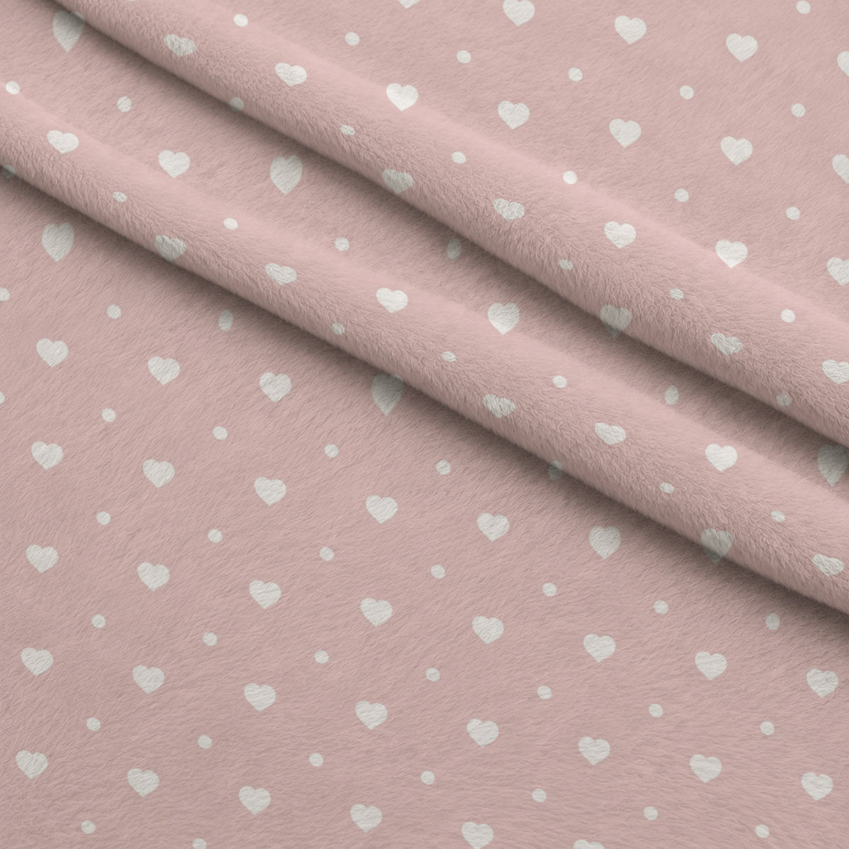 Dusty Blue Hearts Pattern 7 Minky Fabric — plush minky folded close-up preview (mv-minky-v1:lying)